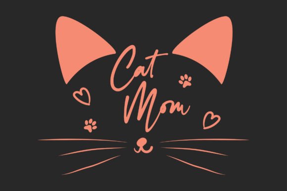 Cat Mom SVG Sublimation T-shirt