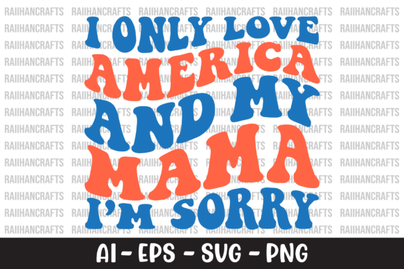 I Only Love America Retro SVG Review