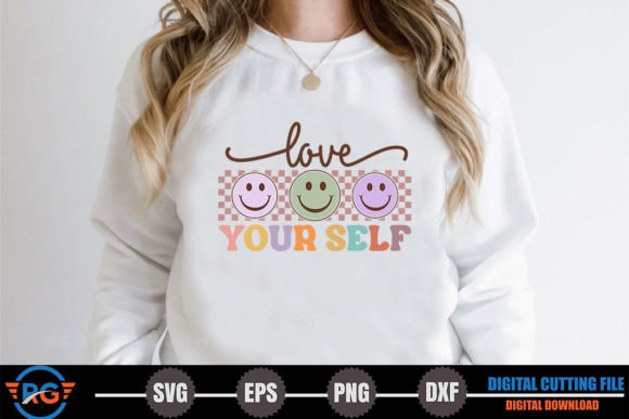 Love Your Self – Retro Motivational SVG