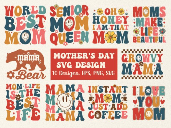Mother s Day Retro SVG Bundle