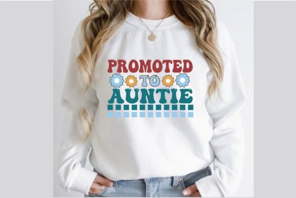 Promoted to Auntie Retro SVG Design Review