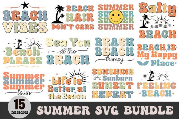 Retro Summer Beach SVG Bundle Review