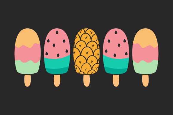 Summer Ice Cream SVG Sublimation T-shirt