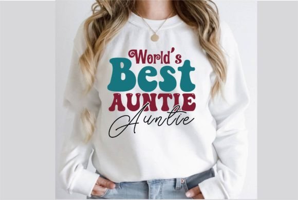 World s Best Auntie Retro SVG Design Review